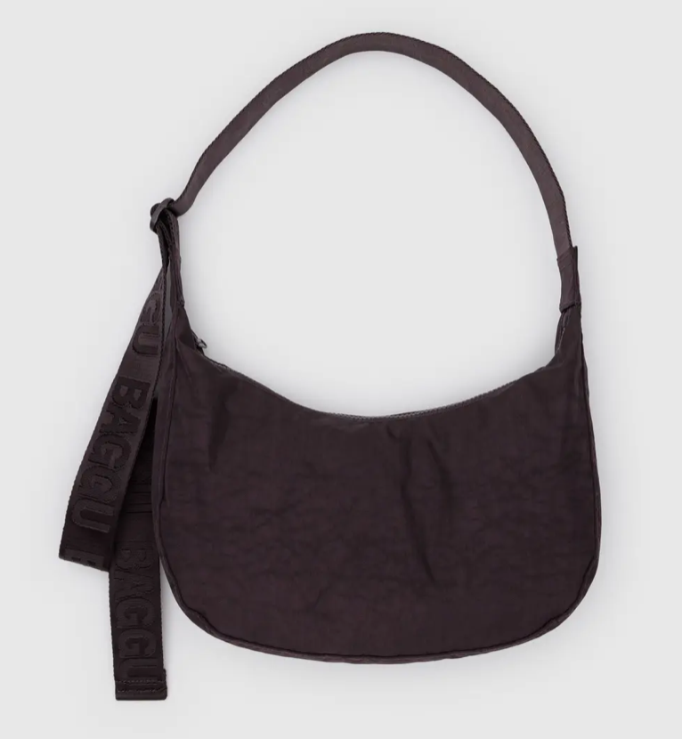 BAGGU MEDIUM NYLON CRESCENT BAG 黒　アメリカ購入 Baggu | Medium Nylon Crescent Bag in Black | Shopzane – Zane